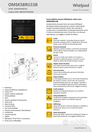 FORNO WHIRLPOOL MOD. OMSK58RU1SB