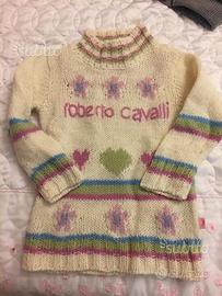 Maglione bambina Roberto Cavalli originale