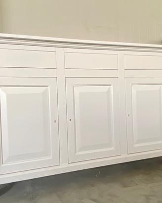 Nuova credenza di vero legno 3 ante e 3 cassetti