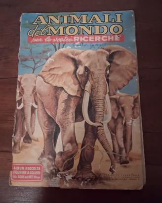 Album di figurine "Animali del mondo"