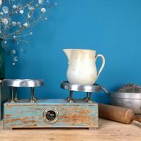 BILANCIA A PIATTI DA NEGOZIO INIZI 900 CELESTE