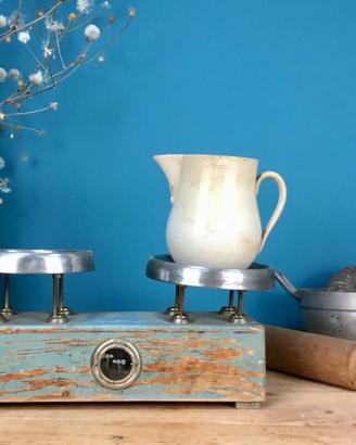 BILANCIA A PIATTI DA NEGOZIO INIZI 900 CELESTE