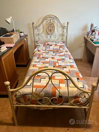 Letto singolo tubolare modello ferro battuto