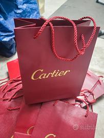 Busta Cartier Rossa e Oro shopping buste cartone