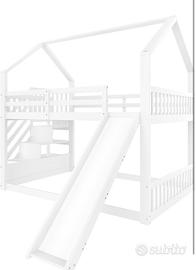 Letto matrimoniale soppalcato montessori