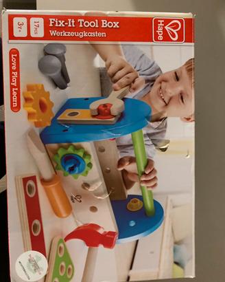 Gioco cassetta attrezzi in legno