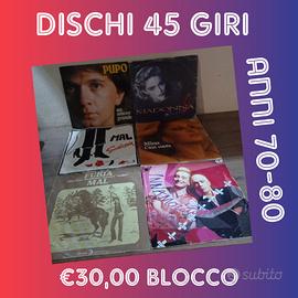 Dischi 45 giri blocco 