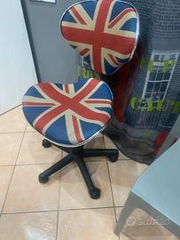 Sedia con rotelle