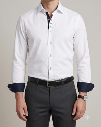 Camicia bianca Clayton uomo 100% cotone