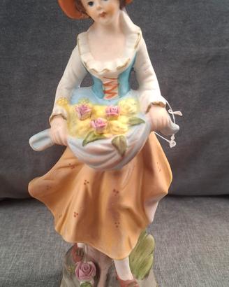 Statuina Vintage Porcellana Capodimonte N