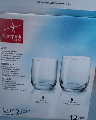 Bicchieri per acqua nr 6 - Bicchieri per vino nr 6
