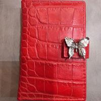 Agenda pelle/argento Raspini piccola 12x8 NUOVA