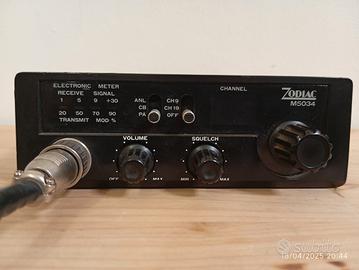 baracchino zodiac m5034 con 2 microfoni midland