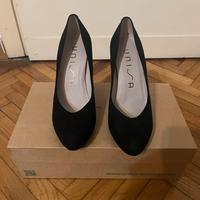 Scarpe donna nere con tacco