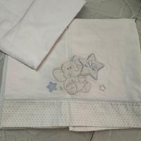 Set di 2 lenzuola + 2 copertine x carrozzina