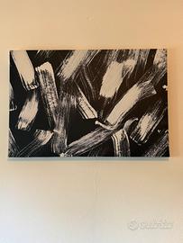 Quadro stile moderno astratto bianco e nero