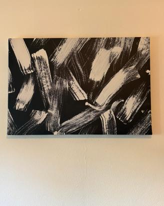 Quadro stile moderno astratto bianco e nero