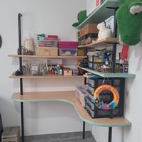 scrivenia stile industrial + libreria 