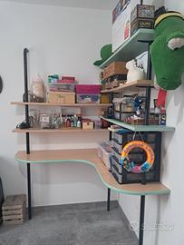 scrivenia stile industrial + libreria 