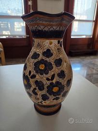 Vaso ceramica Deruta dipinto a mano 32 cm.