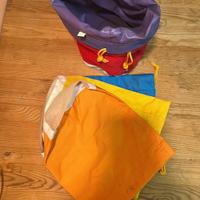 Set di 4 sacchetti filtranti in tessuto resistente