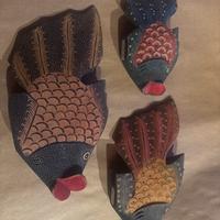 Set pesci in legno
