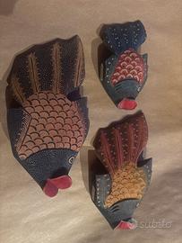 Set pesci in legno