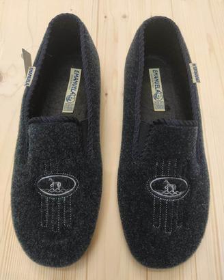 Emanuela 967 Pantofola mocassino invernale di lana