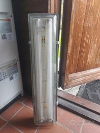 plafoniera doppio neon 