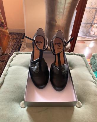 Scarpe pelle nere,41 Studio 76