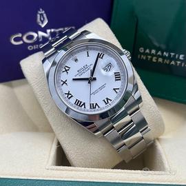 ⚪️ROLEX DATEJUST 41 'WHITE DIAL' REF.126300