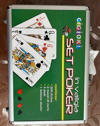Set Poker Cigioki in Valigetta Alluminio - Nuovo