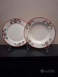 5 piatti piani e 5 piatti fondi Sarreguemines vint