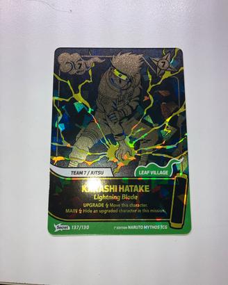 naruto mythos tcg secret rare Kakashi Hatake card