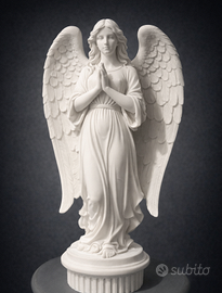Statua Angelo in Preghiera – Effetto Marmo