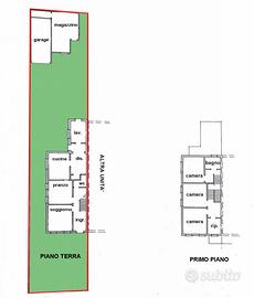 Porzione di bifamiliare affiancata - Zona Ospeda