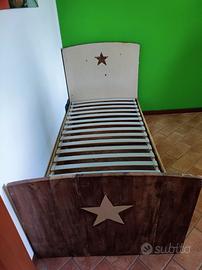 Letto ragazzi legno massello