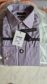 camicia taglia L slim fit 100% cotone manica lunga