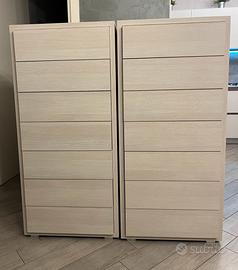 Coppia di settimini H 134 L 62 P 45 apertura push