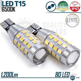 Lampadine RETROMARCIA Led T15 Canbus Luce Bianca