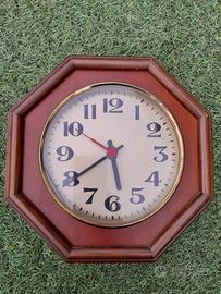 OROLOGIO OTTAGONALE in LEGNO, A BATTERIA