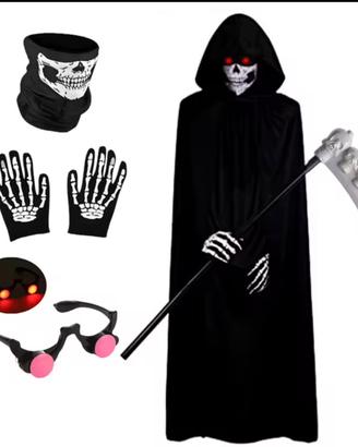 Costume halloween tristo mietitore 4 pezzi ⚰️💀