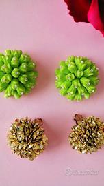 collection orecchini donna vintage bijoux verdi 