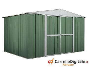 Box in lamiera Acciaio 360x260cm 9mq verde scuro