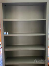 Cameretta ponte 2 letti, scrivania libreria verdi