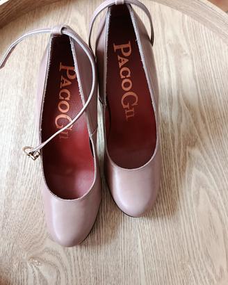 Décolleté Paco Gil – Pelle Nude – Made in Spain


