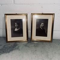 Coppia Antica Cornici Ritratto '900