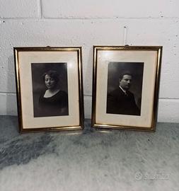 Coppia Antica Cornici Ritratto '900