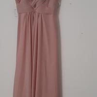 Abito lungo in chiffon TG. 44 con stola 