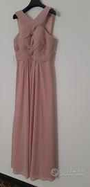 Abito lungo in chiffon TG. 44 con stola 